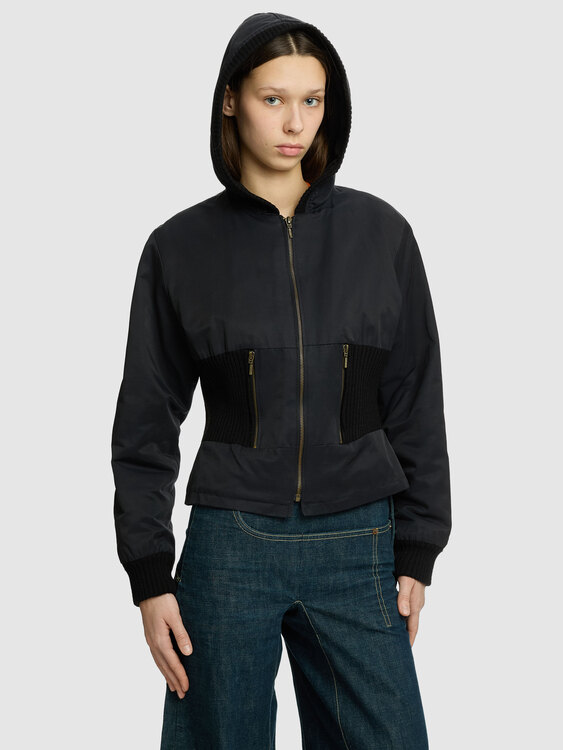 Black Hooded Jacket 