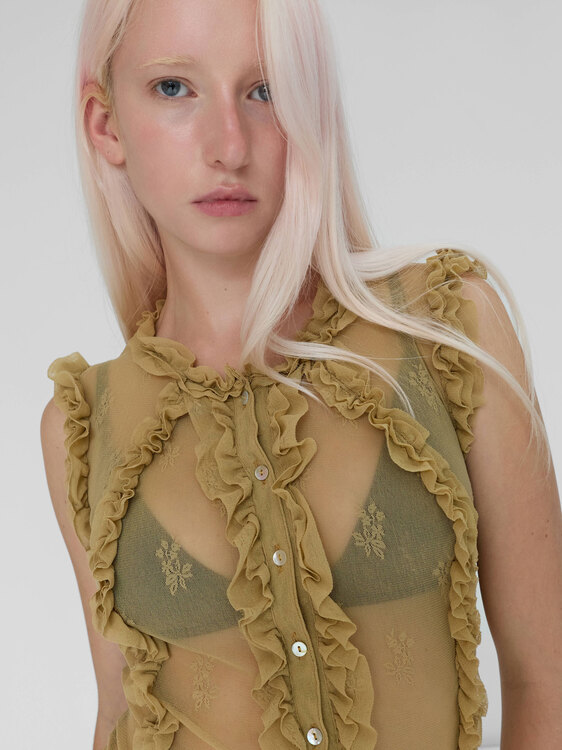 Nolita Lace Mesh Cardigan 