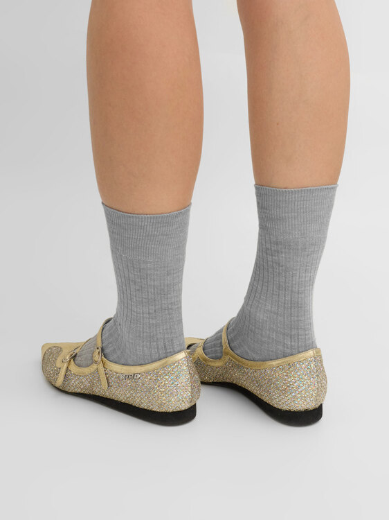 Extè Iridescent Glittery Flats 