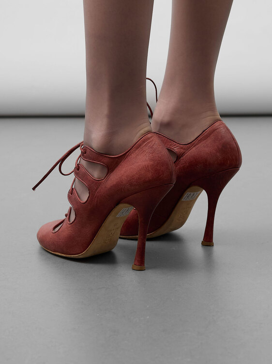 Galliano Round Toe Heels 