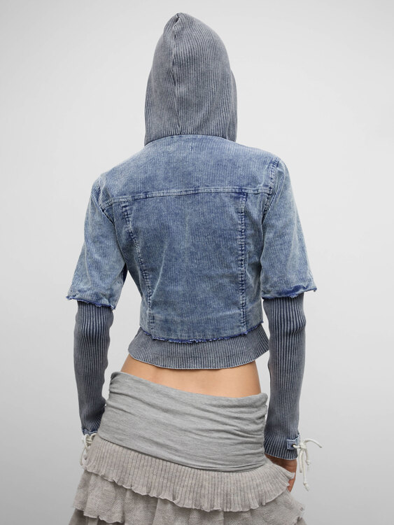 Acid Wash Corduroy Jacket 