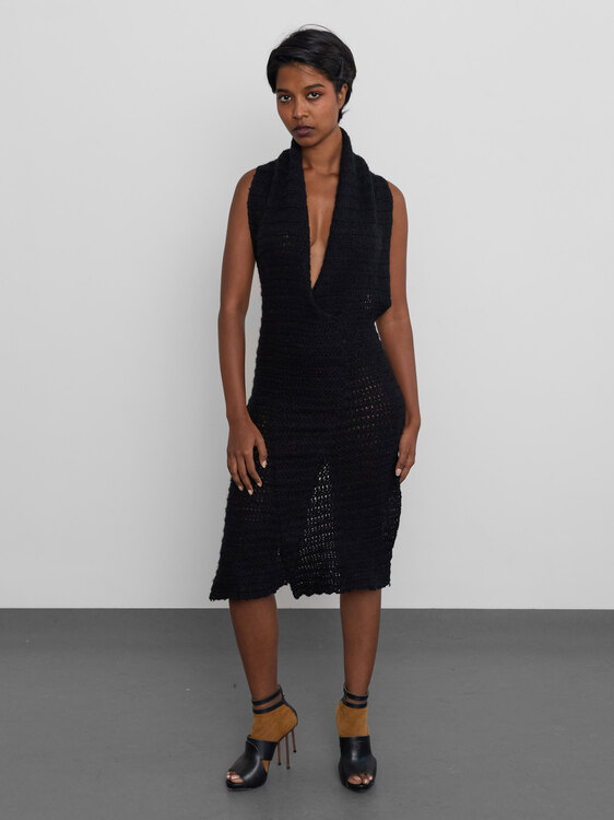 Fornarina Knitted Backless Dress 