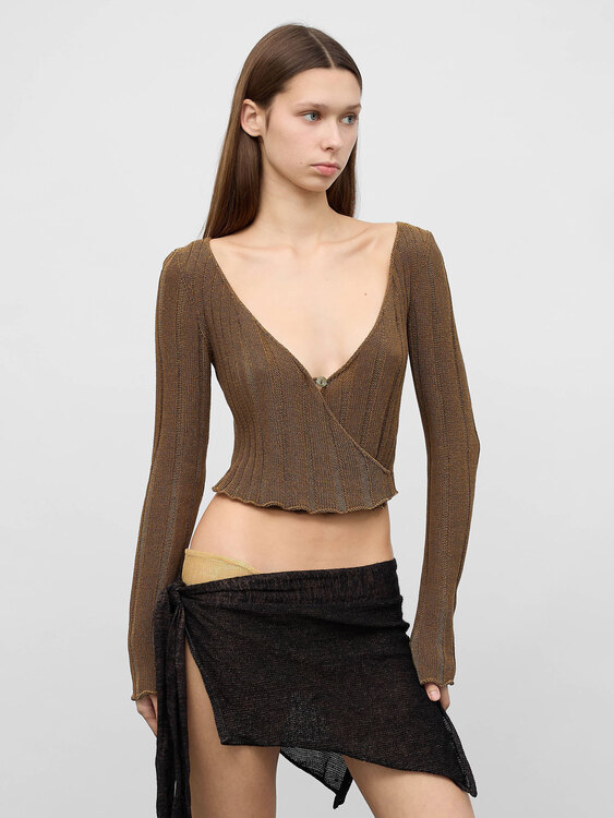 Sarah Pacini Cropped Jumper 