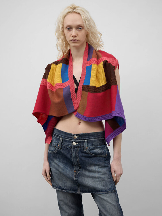 Comme des Garçons Patchwork Shrug 
