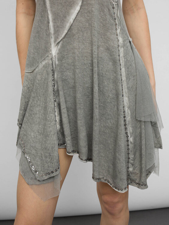 Grey Layered Tank Top 