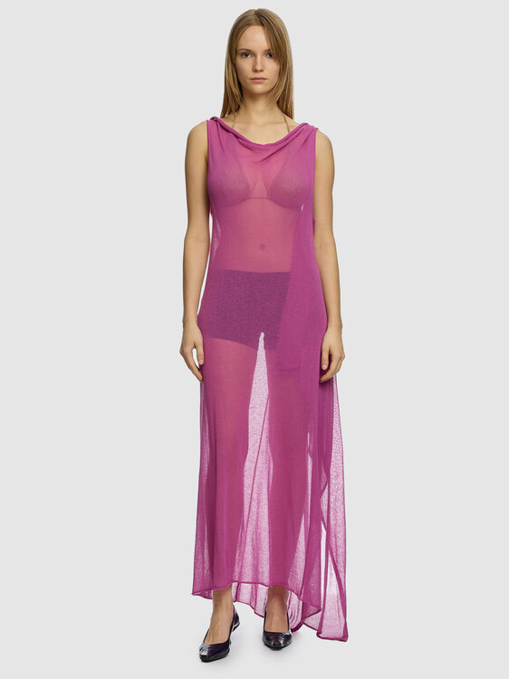 Sarah Pacini Draped Wrap Dress 