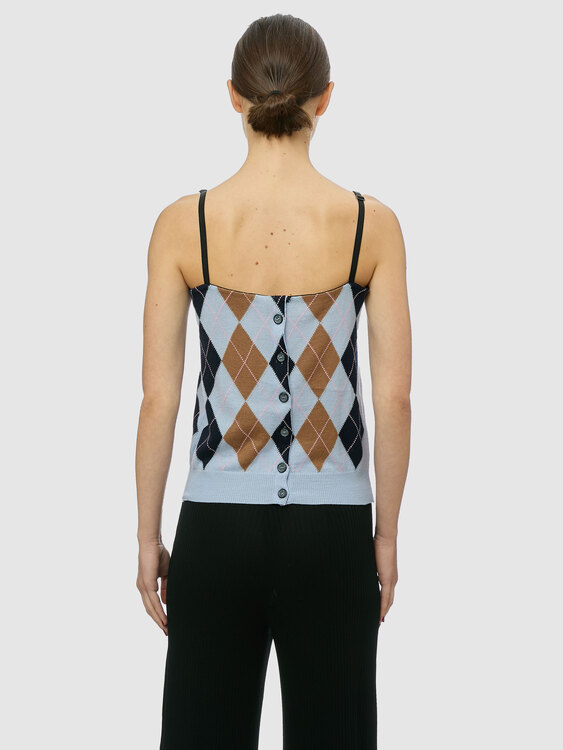 Dolce & Gabbana Argyle Camisole Top 