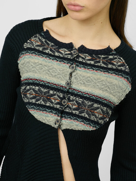 Girbaud Patchwork Cardigan 