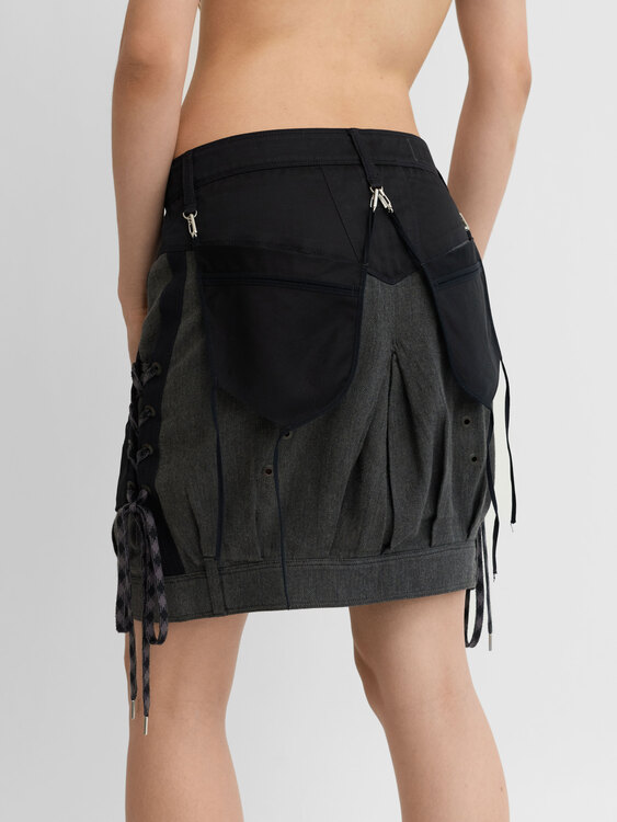 Girbaud Bi-Material Skirt 