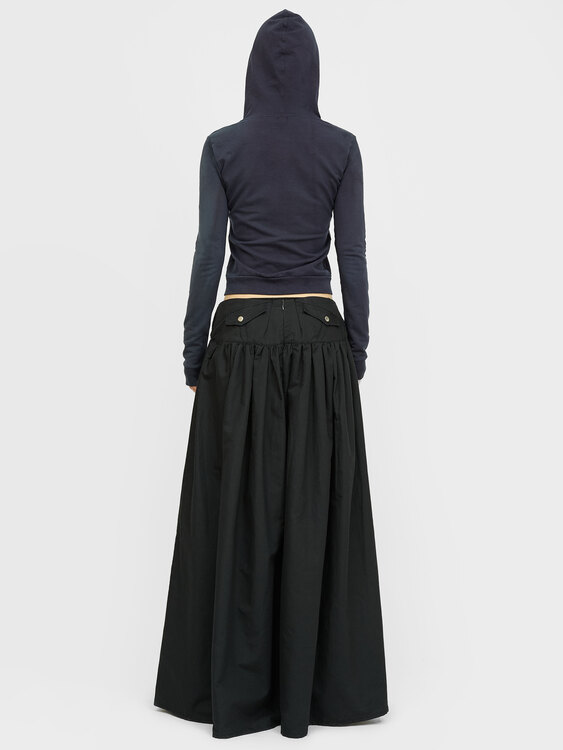 Extē Pleated Maxi Skirt 