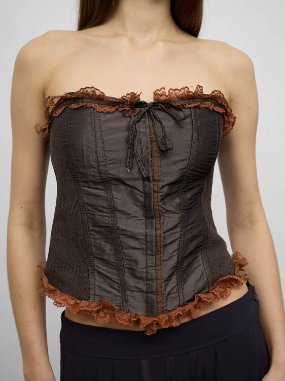 Twill Bustier Top 