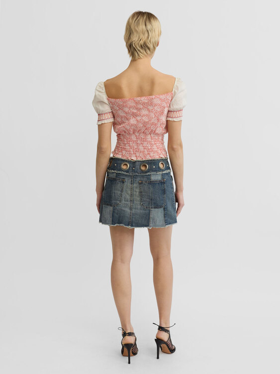 Cultura Milkmaid Top 