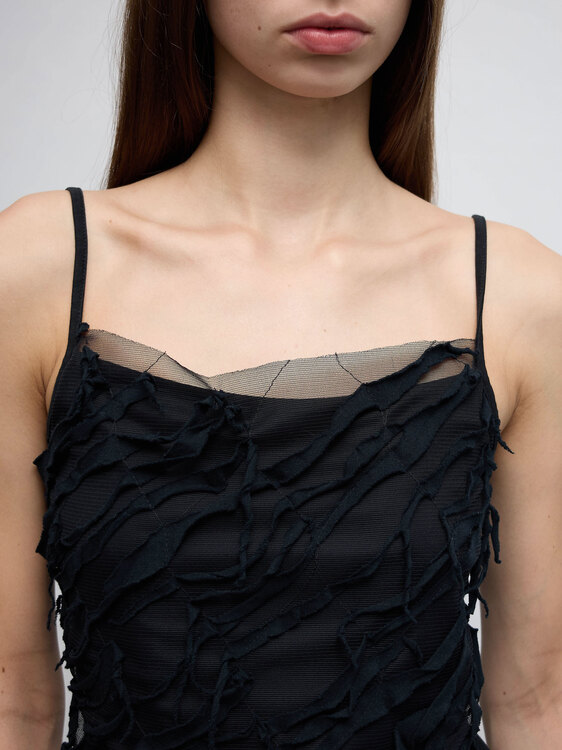 Distressed Effect Camisole Top 