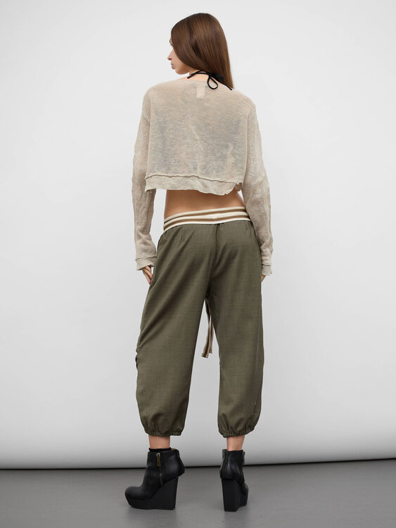 Sarah Pacini Cropped Cardigan 