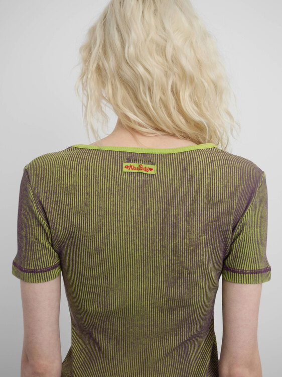 Miss Sixty Rib Cotton T-Shirt 