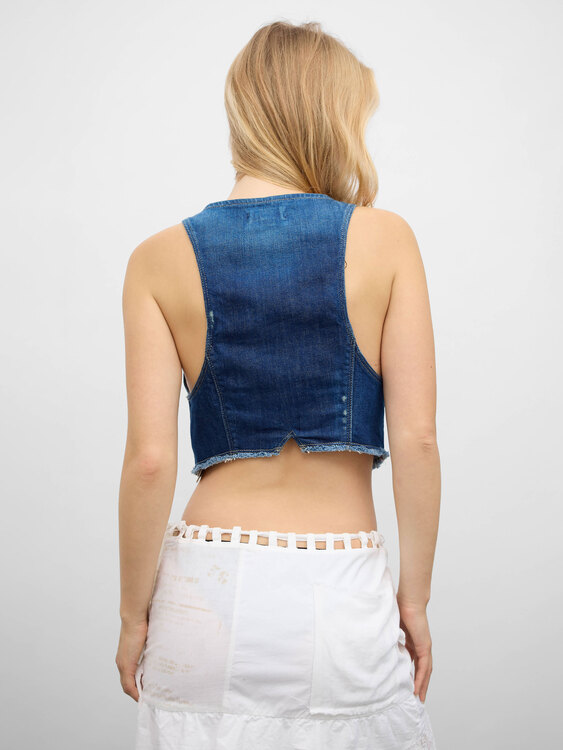Diesel Blue Denim Vest 
