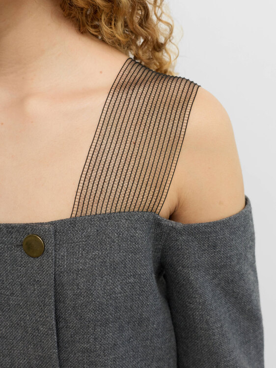 Ann-Sofie Back Deconstructed Blazer Dress 
