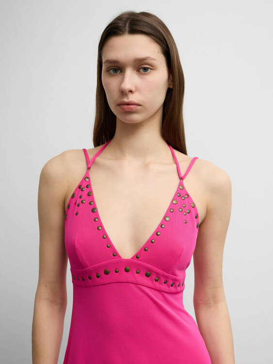 Plein Sud Fuchsia Mini Dress 