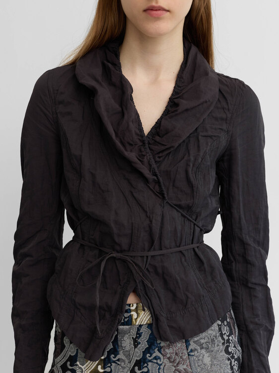 Cop Copine Wrinkled Effect Cardigan 