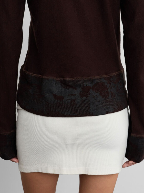Michiko Koshino Brown Hoodie 