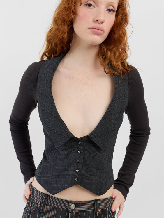 Cop Copine Lace-Up Blazer 