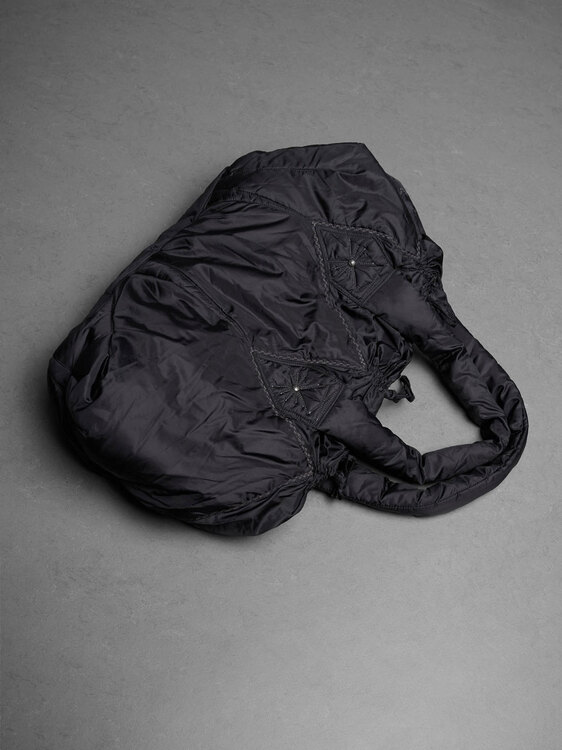 Girbaud Nylon Patchwork Puffer Bag 