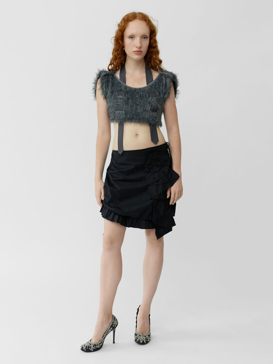 Cop Copine Fuzzy Crop Top 