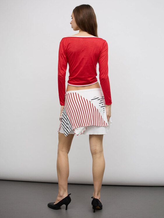 Michiko Koshino Deconstructed Mini Skirt 