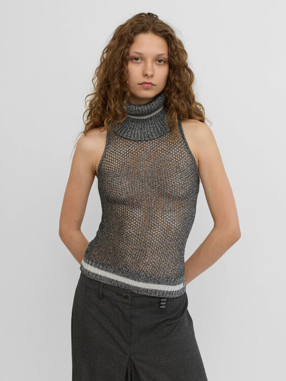 Killah Metallic Knit Top 