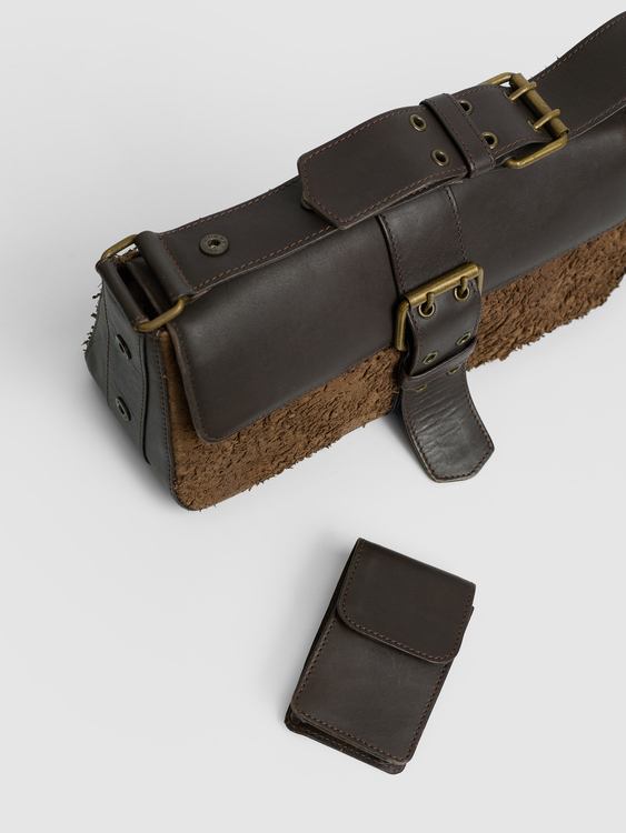 Brown Leather Handbag 