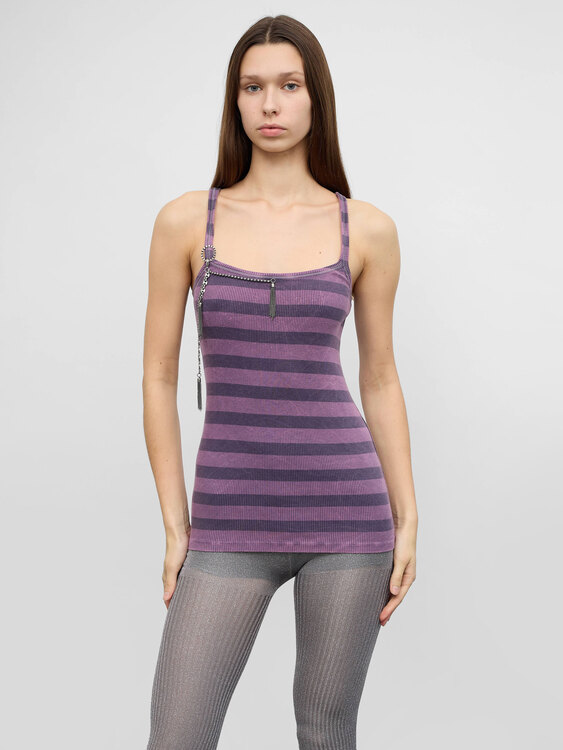 Striped Rib Cotton Top 
