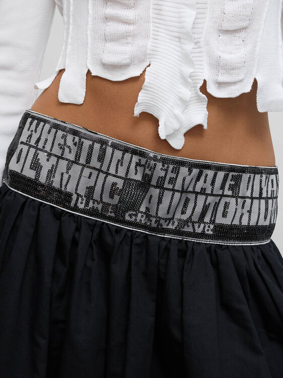 Extē Pleated Maxi Skirt 