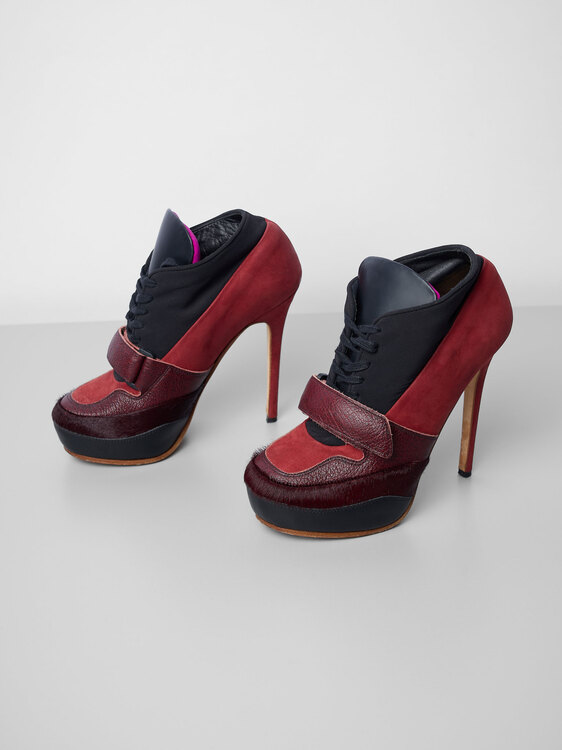 Acne Suede Sneaker Heels 