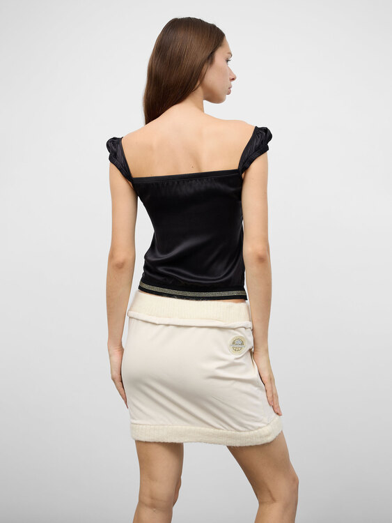 Fornarina Cream Mini Skirt 