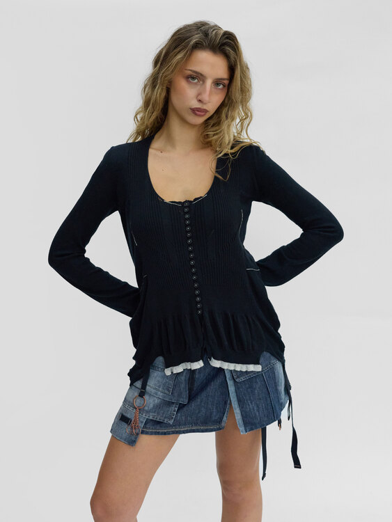 Girbaud Deconstructed Cardigan 