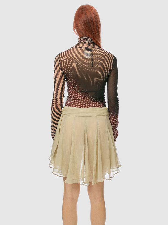 Extē Chiffon Mini Skirt 