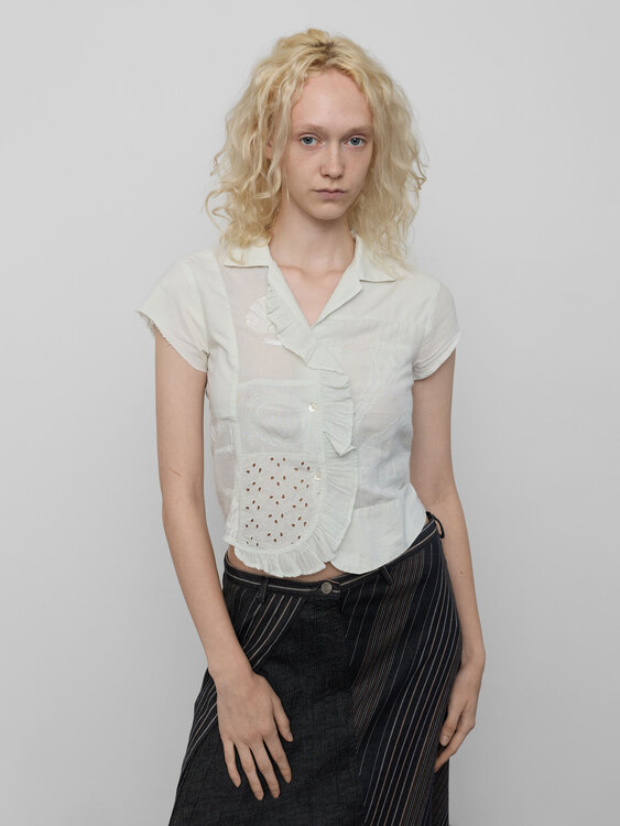 Michiko Koshino Patchwork Blouse 