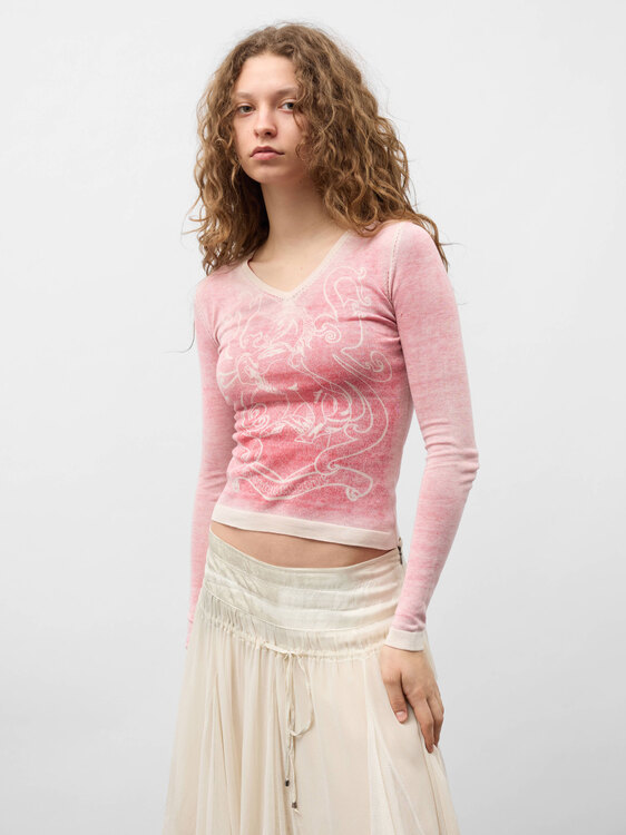 Sportmax Knitted Acid Wash Jumper 