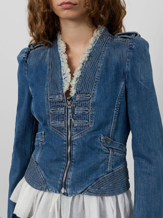 Ermanno Scervino Deconstructed Denim Jacket 