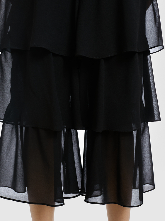 Stefanel Chiffon Flounce Trousers 