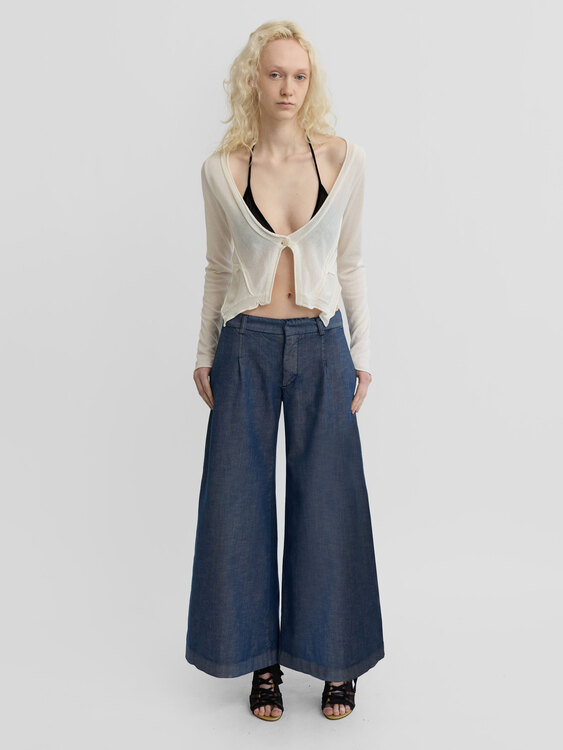 Michiko Koshino Wide Leg Jeans 