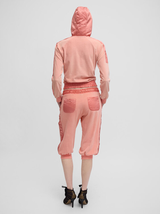 Dolce & Gabbana Pink Velvet Tracksuit 