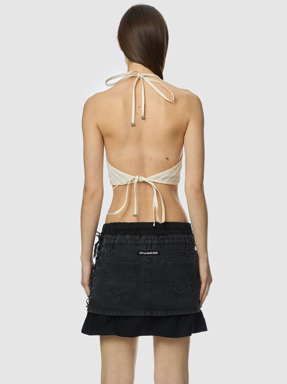 Gaultier Deconstructed Mini Skirt 