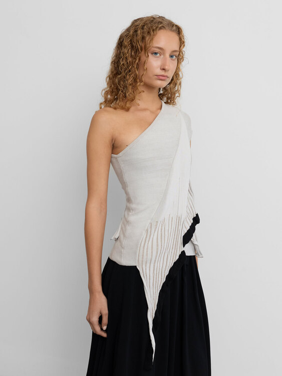 Asymmetrical Knitted Top 