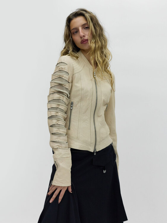 Twin Set Simona Barbieri Leather Jacket 