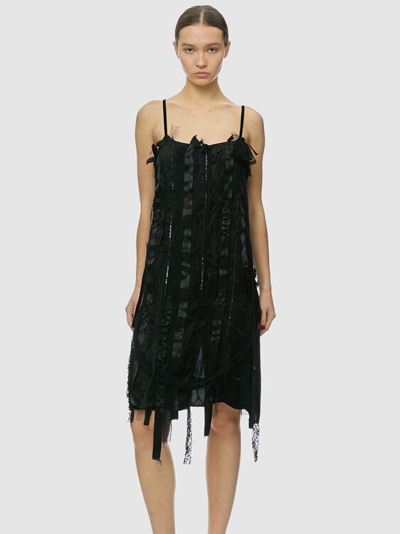Miss Sixty Black Midi Dress 