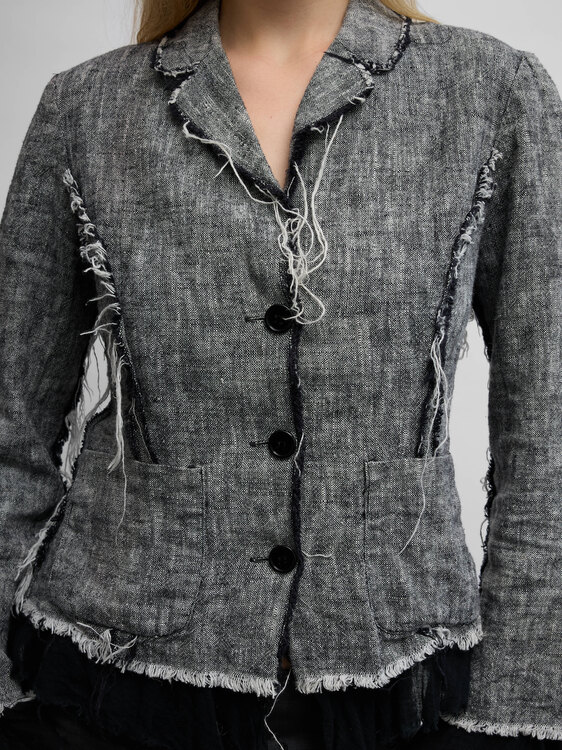 Distressed Inside Out Jacket 