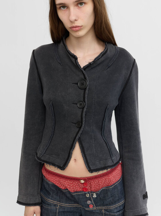 Cop Copine Inside-Out Cardigan 