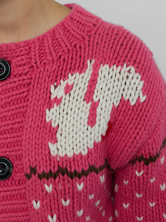 Dsquared2 Pink Knitted Cardigan 