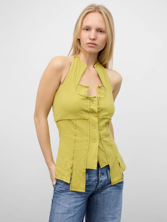 Asymmetrical Halter Top 
